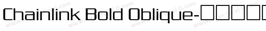 Chainlink Bold Oblique字体转换